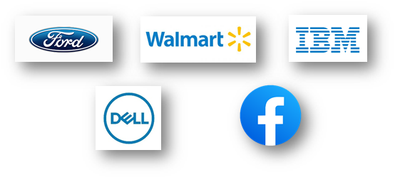 Which Company Has a Blue Logo?