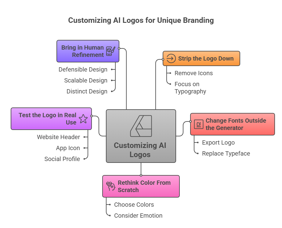 Customizing AI logos for unique branding